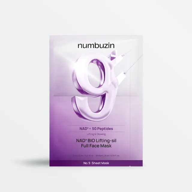 NUMBUZIN No.9+ NAD+ Bio Lifting-sil Full Face Pack Sheet